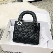 Fake MINI LADY DIOR BAG CALFSKIN M0598S black HV09783Lh27