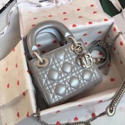 Fake MINI LADY DIOR-TAS VAN LAMSLEER M15P grey HV00956Qv16