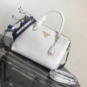 Fake Prada Calf leather bag 1BA157 white HV02724Iw51