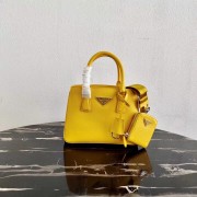 Fake Prada Saffiano leather mini-bag 1BA296 yellow HV11176lF58