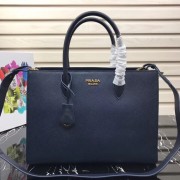 Fake Prada Saffiano Leather Tote Large 1BA153 dark blue HV03990RY48