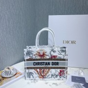 Fake SMALL DIOR BOOK TOTE Embroidered M1296-7 HV01323GR32