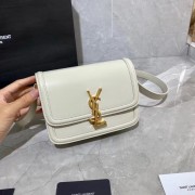 Fake SOLFERINO SMALL SATCHEL IN BOX SAINT LAURENT LEATHER 63430 white HV00172xR88