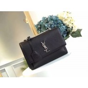 Fake Yves Saint Laurent Original Leatehr Shoulder Bag 8005 black HV02439kw88