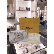 Fashion Fendi KAN I F PU tote bag 8BT284A white HV00726wc24