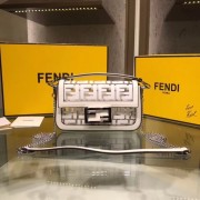 Fendi BAGUETTE MINI PU tote bag 8BS017 white HV11152Pu45