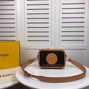 Fendi MINI CAMERA CASE Multicolor canvas bag 8BF097 apricot HV06355rd58