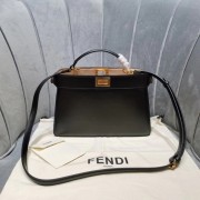 Fendi PEEKABOO ISEEU EAST-WEST leather bag 8BN323A black HV00938UW57