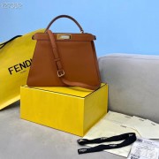 Fendi PEEKABOO ISEEU MEDIUM leather bag 70193 brown HV10493Oq54