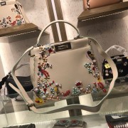 Fendi PEEKABOO Tote Bag 35790 white HV01290rd58