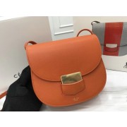 First-class Quality Celine Compact Trotteur Cattle leather Mini Shoulder Bag 1268 orange HV11173fm32