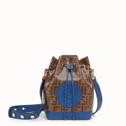 First-class Quality Fendi MON TRESOR Multicolor fabric bag 8BT298 blue HV10207Sf41