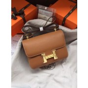 First-class Quality Hermes Constance Bag Epsom calfskin H0713 brown HV10937Sf41