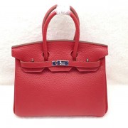 Hermes Birkin 25CM Tote Bag Original Leather H25 Red HV09732ta99