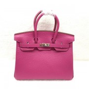 Hermes Birkin 25CM Tote Bag Original Leather H25 Rose Red HV04757PC54