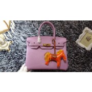 Hermes Birkin 30CM tote bags litchi leather H30 light purple HV10957hi67