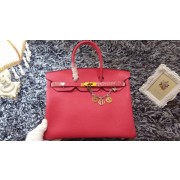 Hermes Birkin 35cm tote bag litchi leather H35 rose HV02059nB26