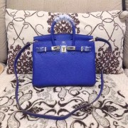 Hermes Birkin H25 litchi grain brilliant blue HV01809KX51