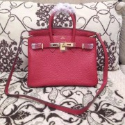 Hermes Birkin H25 litchi grain red HV07671Dq89