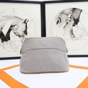 Hermes Cosmetic Bag H3699 Light Grey HV04776aM39