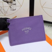 Hermes Cosmetic Bag H3700 Purple HV10354rf73