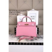 Hermes epsom leather kelly Tote Bag 1044 pink HV08510ea89