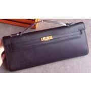 Hermes Kelly 31cm Clutch Original Leather KL31 Black HV03741dw37