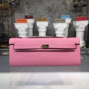 Hermes Kelly Clutch Epsom calfskin H0588 pink HV02400NP24