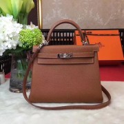 Hermes Kelly KY32 Tote Bag togo original Leather Light brown silver hardware HV04536XW58