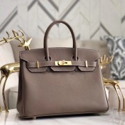 Hermes original Epsom Leather HB35O grey&gold Metal HV08042PC54