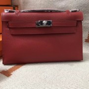 Hermes original epsom leather kelly Tote Bag KL2833 red HV00073Ea63