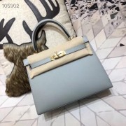 Hermes original Kelly Epsom Leather KL32 light blue HV11517Pu45