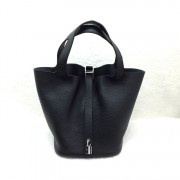 Hermes Picotin Lock 22cm Bags togo Leather 1048 Black HV02105Va47