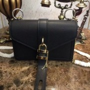 High Quality Imitation Chloe Original Calfskin Leather Bag 3S068 Black HV05090Vu82