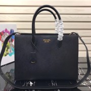 High Quality Imitation Prada Saffiano Leather Tote Large 1BA153 black HV06335wn47