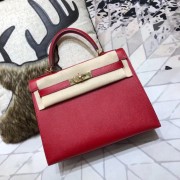 High Quality Replica Hermes original Kelly Epsom Leather KL32 red HV00148aR54