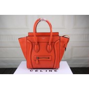 Hot 2015 Celine classic litchi grain 3308-1 orange HV08913io40