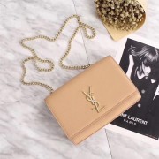 Imitation AAA Yves Saint Laurent Monogramme Cross-body Shoulder Bag 311228 Apricot HV00382kf15