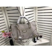 Imitation Balenciaga The City Handbag Sheepskin 084334 light gray HV00597Tm92