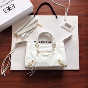 Imitation High Quality Balenciaga The City Handbag Calf leather 382568 white HV03667HH94