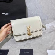 Imitation SOLFERINO MEDIUM SATCHEL IN BOX SAINT LAURENT LEATHER Y63435 white HV01327RC38