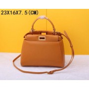 Imitation Top 2015 Fendi new model original sheepskin 520885 light coffee HV06571tr16