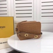 Imitation Top Fendi MINI CAMERA CASE leather bag 8BS019A apricot HV02191tr16