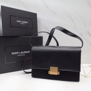 Imitation Yves saint Laurent Classic Monogramme Flap Bag Calf leather 482044 black HV01184KV93