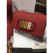 Jadior flap bag calfskin cross-body bag M8000 red HV00237cP15