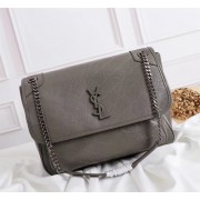 Knockoff AAAAA Yves Saint Laurent Medium Niki Chain Bag 498895 grey HV01418Jc39