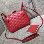 Knockoff Bottega Veneta Sheepskin Shoulder Bag BV1142 red HV00270tU76