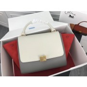 Knockoff Celine Trapeze Bag Original Leather 3342 grey Red white HV08636yK94