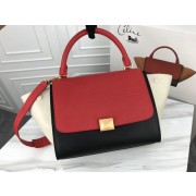 Knockoff Celine Trapeze Bag Original Leather 3342 Red white black HV00598eF76