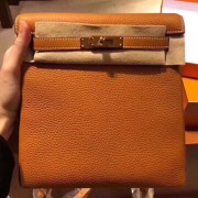 Knockoff High Quality Hermes Kelly Ado Backpack H2398 Orange HV10736Lg12